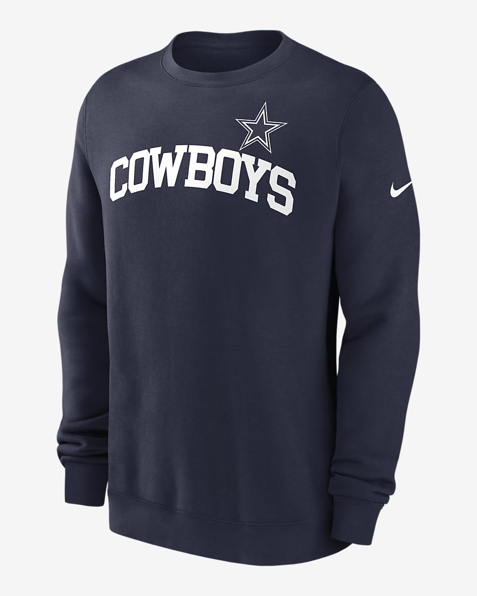 Dallas Cowboys Club Men s Nike NFL Pullover Crew